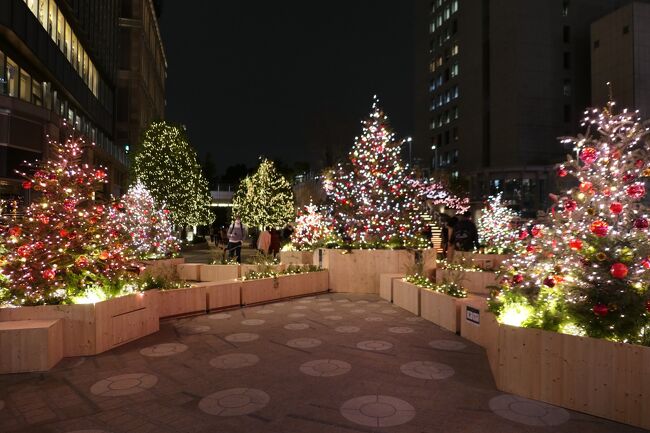 初冬の東京旅♪　Vol.27　☆「東京ミッドタウン日比谷」：美しいクリスマスイルミネーション♪