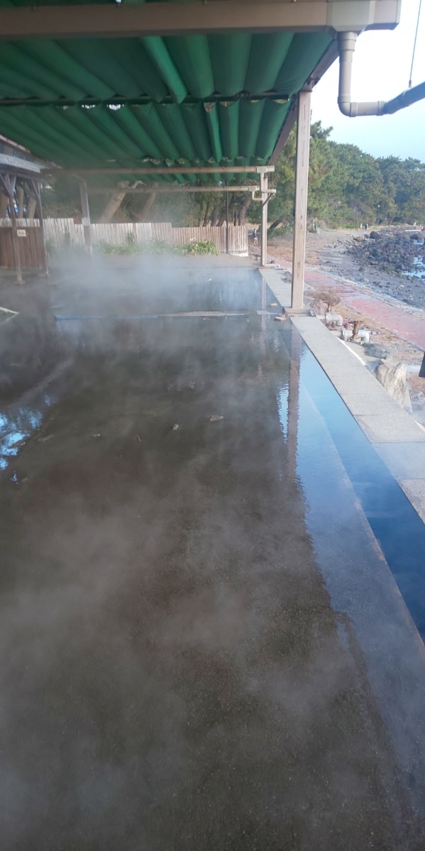 年末年始に別府温泉に行きました。<br />八幡竈門神社に初詣をして<br />高崎山のサルにも会ってきました。<br />はやり別府温泉は格別です。<br />写真は別府湾に面する砂湯です。<br />営業は早朝でまだ誰もいませんでした。