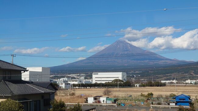 富士山を浴びながらという感じで電車乗継旅