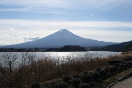 富士五湖のクリスマス旅♪　Vol.16　☆大石公園：珍しい雪のない年末富士山♪