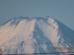 くっきりとした富士山が見られました