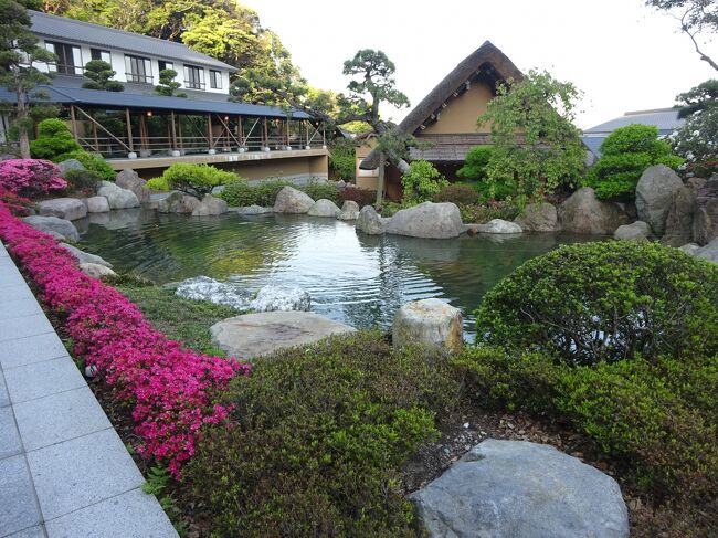 別府鉄輪温泉にある『山荘 神和苑』に行ってきました。<br />全室源泉掛け流しの温泉付きのお宿です。