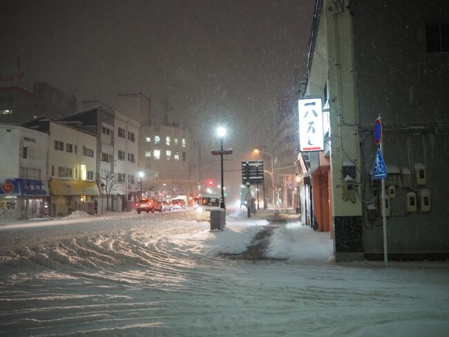 青森・雪の進軍、氷を踏んで…まさかの欠航、遭難気分（三内温泉）