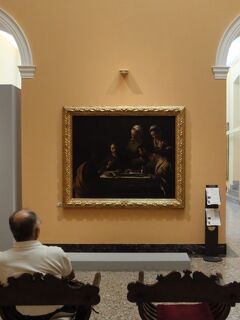 初めてのミラノ その13 (イタリア・スペイン・ポルトガル・オランダ 12日間の旅 その1-13）"ブレラ絵画館" 、カラヴァッジョの一枚！