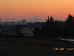 1月21日の素晴らしかった夕焼け富士