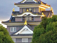 四国⑱　上りのサンライズ乗車前に岡山城と岡山後楽園を訪れ、季節限定紅葉ライトアップも見る（前編）　