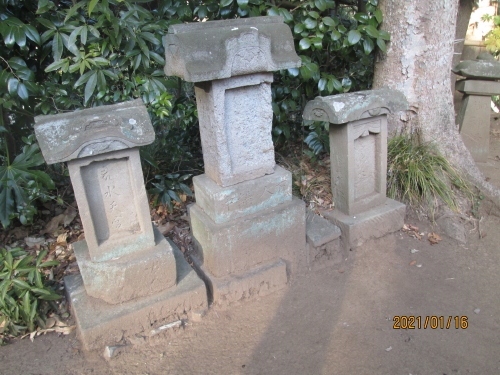 我孫子市の中峠・下根古屋足尾神社・石仏