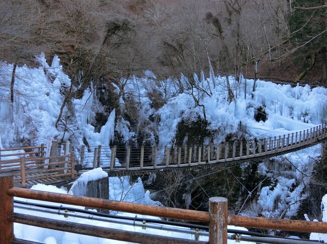 自粛のストレス発散のため、必要不可欠、期間限定の氷柱見学<br /><br />地元で車移動できるところ、<br /><br />埼玉氷柱で検索するとでてくる３ヶ所に行ってきました。<br /><br />通常ならこの時期混んで渋滞するらしいのでゆったりできて良かったです。<br />