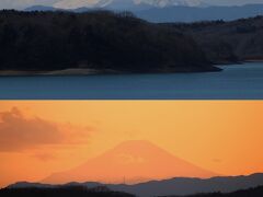 狭山湖の富士山　朝（青富士）・夕（黄金富士）2021 Mt.Fuji in Lake Sayama/morning & evening