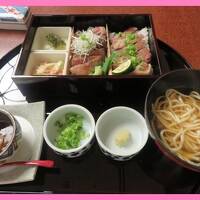 沖縄2014冬（４）石垣牛とあぐー豚のステーキ重御膳