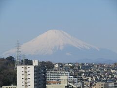 上倉田水神ヶ谷公園から見る富士山－2021年早春