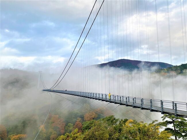 【表紙の写真】雲で霞む九重夢大吊橋<br /><br />緊急事態宣言は出ていないけど、コロナ禍の2020年秋<br />福岡からさくっと日帰りドライブで、<br />蜜回避で自然を満喫しに大分県久住高原へ<br /> <br />★九重“夢”大吊橋<br />★久住ワイナリー <br /> ・ワインの買い付け <br /> ・ランチ <br /><br />