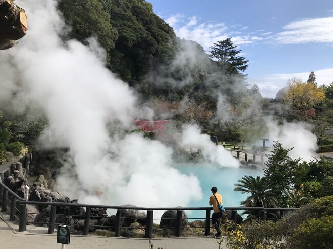 阿蘇、天草、湯布院、別府を初めて訪れ、四泊で自然の雄大さと温泉、グルメをゆったり楽しみました。<br /><br />一日目　熊本市～阿蘇観光～熊本市内泊<br />二日目　熊本市～天草観光～阿蘇泊 <br />三日目　阿蘇観光～湯布院泊<br />四日目　湯布院観光～別府泊　☆この旅行記