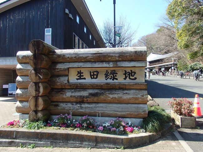 　　　生田緑地散策・枡形山（標高84M）・枡形山城址 　神奈川県川崎市　　全行程　3時間44分　小田急線向ヶ丘遊園駅～(17分)枡形城址（34分）～(7分)日本民家園(2時間21分)～ (12分)向ヶ丘遊園駅<br />「日時」2020年3月3日　晴<br />「アクセス」小田急線向ヶ丘遊園駅下車、徒歩17分<br />　　　一部パンフレットより抜粋