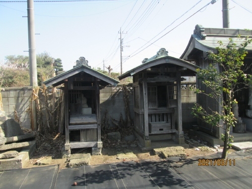 松戸市の横須賀・正福寺・江戸川88ヶ所巡り（３８)(７４)・石仏