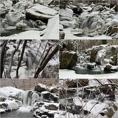 ◆閑なる氷雪の山鶏滝渓谷