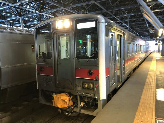 　2021年3月20日から22日にかけて北海道へ行ってきました。<br />　第一目的は、鉄道情報サイトレイルラボの乗りつぶし「鉄レコ」の乗車距離を伸ばすことです。<br />　2021年3月のダイヤ改正によって大幅に駅が廃止され乗り直しが必要となった宗谷線をメインに時間が許す限り鉄道に乗ってきました。<br />　2日目は、早朝の旭川駅から行きは各駅停車、帰りは特急で稚内を往復します。<br />　まず、宗谷線下り旭川駅から名寄駅までです。