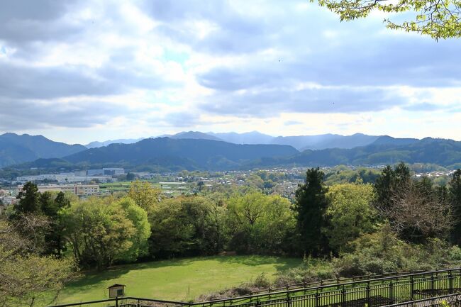 津久井湖城山公園は、メイン道路から横道に入った<br />わかり難いところにあり、車のナビが<br />なければ行けなかったところです。<br />山城なので登るのは抵抗ありましたが<br />昔の登山道でなくスロープが整備されていたため、<br />わりと楽に行けました。<br />頂上へは険しい登山道になるので、<br />展望広場まで行って戻ってきました。<br />入園料や駐車料金は無料でした。