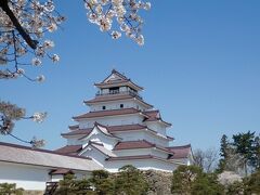 桜といえば、お城？~その２　＠鶴ヶ城　会津若松市