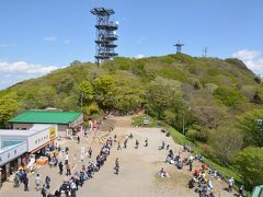 息子の登山デビューに筑波山