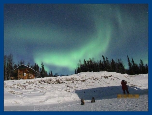 アラスカでオーロラ（５）ロッジでオーロラ