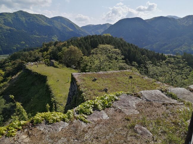 GWに山口・島根・鳥取の山陰を周遊してきました。3県とも行ったことがあるのですが日本100名城のスタンプを集める前だったので山陰の全ての100名城を回ることをメインにそのほか前回行ってなかった場所で気になっていたところをまわってきました。事前の天気予報では雨が多かったのですが予報よりは天気は良かったです。<br /><br />★旅行記１５のルート<br />津和野駅→殿町通り→弥栄神社→太鼓谷稲成神社→津和野城址（日本100名城）→寿司割烹 あおき→原田屋（宿泊）<br /><br />１．羽田空港～下関移動＆ウズハウス宿泊<br />２．下関 唐戸市場 活きいき馬関街～関門トンネル人道で門司に移動<br />３．門司港 潮騒号乗車～門司港レトロ観光～元祖瓦そば たかせ<br />４．巌流島～桃太郎～海峡ゆめタワー展望台～おかもと鮮魚店<br />５．下関から電車とバスで角島大橋まで移動<br />６．角島サイクリング（角島灯台～角島八幡宮～たまや）～特牛駅<br />７．東萩に移動～はた満のちゃんぽん～旅館芳和荘宿泊<br />８．萩 松下村塾～松陰神社～東光寺～吉田松陰誕生地・墓所<br />９．萩 伊藤博文別邸～藍場川～明倫学舎～萩城城下町さんぽ<br />10．萩 萩城跡指月公園～どんどんのうどん<br />11．鍾乳洞の秋芳洞を正面入口から黒谷口まで歩いてみた<br />12．カルスト台地の秋芳台を歩いてみた<br />13．湯田温泉さんぽ<br />14．DＬやまぐち号で津和野に移動<br />15．津和野 殿町通り～太鼓谷稲成神社～津和野城址←★今ここ<br />16．津和野さんぽ（殿町通り～太鼓谷稲荷神社～乙女峠マリア聖堂～ピノロッソでランチ）<br />17．津和野から「特急スーパーおき」で松江に移動<br />18．国宝松江城～松江護国神社～松江城山稲荷神社<br />19．松江城周辺さんぽ（喫茶きはる～カラコロ工房～珈琲館）<br />20．松江 由志園 GW期間限定の池泉牡丹を見に行く<br />21．松江 宍道湖の夕日＆宍道湖サンセットカフェ<br />22．名探偵コナン列車で安来駅に移動～月山富田城入口まで<br />23．安来 戦国大名尼子氏が本拠を構えた月山富田城<br />24．安来 日本庭園ランキングで1８年連続で1位の足立美術館<br />25．花と鳥の楽園 松江フォーゲルパークへ行ってみた<br />26．松江から鳥取にあめつち号で移動＆コナン電車＆まつやのホルモン焼きそば<br />27．鳥取砂丘＆鯛喜の海鮮丼<br />28．鳥取 さんかく氷＆砂の美術館（チェコ＆スロバキア編）<br />29．鳥取城址～仁風閣～喫茶ベニ屋～すなば珈琲<br />30．鳥取コナン空港から羽田空港へ移動