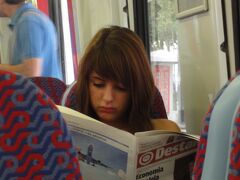 初めてのリスボン 6 イタリア スペイン ポルトガル オランダ 12日間の旅 6 6 Rossio 行きの電車で見かけたポルトガル美人 リスボン ポルトガル の旅行記 ブログ By 旅熊 Kokazさん フォートラベル