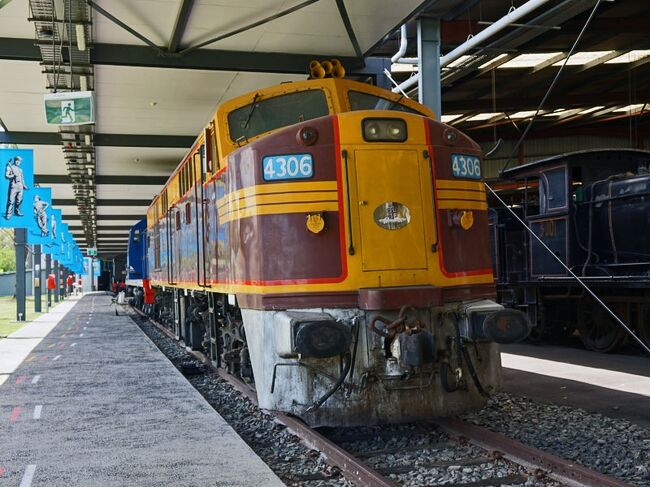 オーストラリア NSW鉄道博物館（その２ ディーゼル機関車と電気機関車、ディーゼルカー、電車、貨車）