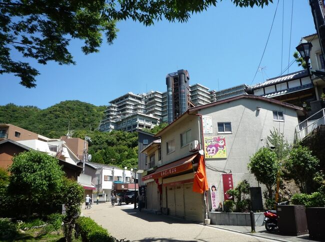5月が終わろうとしているのにコロナ禍での緊急事態宣言が続き、仕事は4月から消滅し暇を持て余し、飲食?み会も駄目…、ならば人生の楽しみである旅に出たいがそれも自粛ムードの中で行けず仕舞いで、これほどささやかな楽しみを止められるとストレスが爆発しそうですね!。<br /><br />と言うことで本当に近場の温泉宿に泊まって、好い湯に浸かり美味しいものをお腹いっぱい食べて?んで憂さ晴らしをしたいと箕面観光ホテルにやって来ました(箕面温泉スパーガーデンはコロナ禍で休業中)。<br /><br />実は子供の頃、夏に成ると家族で箕面温泉スパーガーデンの高原プールに遊びに来てました。<br />そのこともあって思い出も訪ねながらやって来た次第です。<br /><br />無料送迎バスを利用したので時間もコストも掛からず快適でした。これならさっと来てさっと帰れる近場で好い宿を見つけた気がしました。<br />逆にコロナ禍だったお陰で館内はどこも空いて静かでゆっくりと寛げました。<br /><br />撮影使用カメラ ルミックスFX37