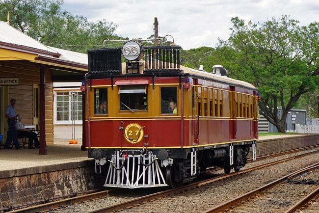 オーストラリア NSW鉄道博物館(その3 動態保存されている旧型ディーゼルカーの博物館列車で小旅行)