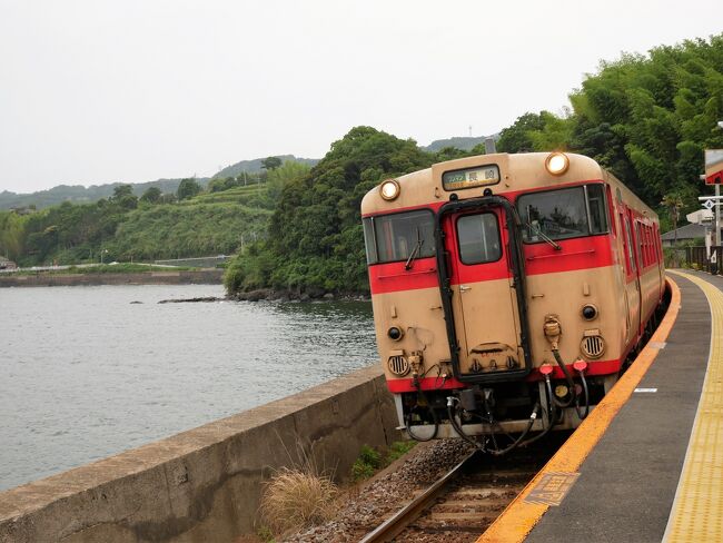 鉄旅は好きなものの、車種などはまったくわからないのですが…長年ガンバっていたキハ形車両が今月(2021年6月)末に引退するというので、JR大村線の千綿駅まで写真を撮りに行きました。