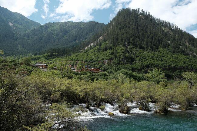 待ちに待った九寨溝!!<br />何度となく旅行先の候補にあがってはいたものの、なかなかチャンスなく訪れていません。<br />さあ行くぞ!と思うと四川地震での閉鎖、コロナ禍での外国人お断り。それがやっと5月に解除された。<br />この時期に個人での訪問には各種リスクも伴うことが予想されることと、最近のツアー慣れ?も相まって、上海発日本人向けツアーに参加することに。<br />上海から九寨溝への直行便は無く、上海の隣り町的な無錫から飛ぶプラン。帰りの経由地を確認すると西安とのこと。これはいつものパターンで西安で延泊すれば、より充実した旅になるかと思い申し込み決定!<br /><br />九寨溝・黄龍は初めての地。西安は24年ぶりの再訪。<br />初めての地はワクワク、再訪の地は昔の思い出との違いでドキドキ。<br />結果、勿論素晴らしい旅となりました。<br /><br />HIS上海支店主催<br />「1度は訪れたい!!憧れの世界遺産!!!九寨溝&黄龍3日間」+西安4日間(西安は個人追加)<br />ツアー参加者24名:男女ペア×4組、男性2~3名×数組、男性1人参加数名<br /><br />ツアー代金:@7,990元 3フライト+ホテル2泊+食事+現地ガイド及び移動費用<br />選択ホテルランク:スーペリア(3ランク中最下段)<br />グランドパーク西安(個人手配):1,398元 2人朝食付き3泊<br /><br />★6/12(土)上海⇒無錫⇒九寨溝<br />★6/13(日)九寨溝⇒黄龍<br /> 6/14(祝)黄龍⇒西安 ※端午節休暇<br /> 6/15(火)西安(兵馬俑)<br /> 6/16(水)西安(陜西省博物館・大雁塔)<br /> 6/17(木)西安(小雁塔・城壁)⇒上海<br /><br />※上海在住者です<br /><br />