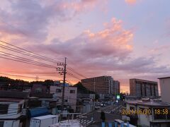 久し振りに見られた素晴らしい夕焼け