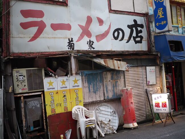 野毛というのJR桜木町駅の西側にある個性的な飲食店が集まるエリア。<br />呑兵衛の聖地のような場所ですぐ隣は、ランドマークタワーを擁するみなとみらいエリア。<br /><br />かつて東急東横線の始発駅でもあった桜木町。<br />当時はJR、地下鉄、東急線の三線が乗り入れていたが、みなとみらい線が出来たことにより東急線の桜木町駅が無くなり、野毛は陸の孤島とまでは行かないが少々アクセスが悪くなり、ゴーストタウンになるのではないかと噂されたこともありました。<br /><br />が、意外や意外、おしゃれなバルやイタリアンなど新しい店も次々オープンし、かつてはあまり見なかった若い女性の姿も随分と見かけるようになりました。<br />ちょっと観光地化した点には片目をつむって。<br /><br />そしてコロナ。<br />野毛に飲みに行く事を入毛なんて言ったりしますが、コロナのせいでここのところ、とんとご無沙汰。<br /><br />緊急事態宣言やらまんぼうやら、コロナが飲食店に与えた影響は甚大。<br />いったい野毛はどうなっているやらと、とある夕暮れ街を歩いて見ました。