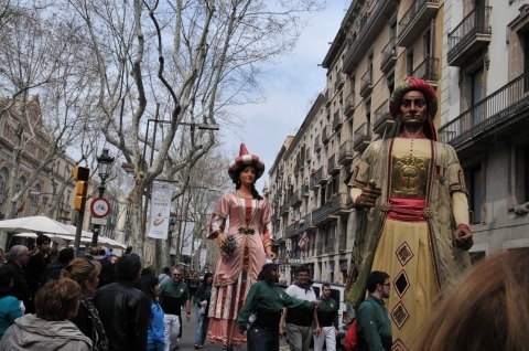 2013年スペイン旅行記　第42回　バルセロナのランブラス通りを歩き、帰国