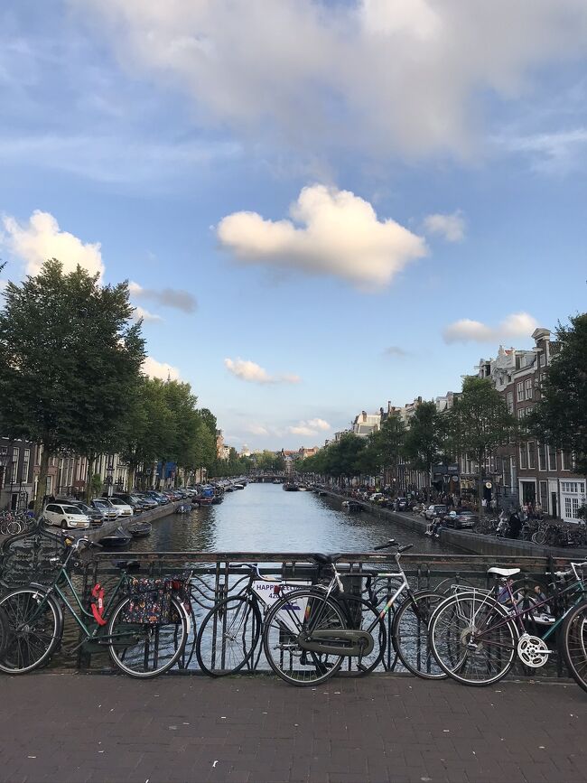 初めてのオランダ。ユトレヒト日帰り以外はアムステルダムに滞在&観光。<br /><br />初日の到着が既に夕方だったので、街ブラ。夕飯は日本から持参したマグヌードル(って今は言わないか…)とえびせんに、ハイネケン笑<br /><br />翌日は、遅れてやってきた日本人の友人と一緒に、アムステルダム街ブラしました。<br /><br />こちらは前半ですw