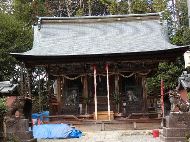 2020年11月30日(月)3時前、醍醐寺下醍醐伽藍に参拝して仁王門を出て、三宝院と灌頂院跡の間の参道を少し北に進むと東側に長尾天満宮の一の鳥居があり、道の先に参道の石段がまっすぐに延びる。この天満宮は平安中期の903年に醍醐寺を開山した理源大師聖宝の弟子の観賢が菅原道真の墓(衣裳塚)を築いたのが起源で、949年に勧請された。ただし、940年に醍醐天皇の御願により、菅原道真を祀ったのが起源と云う説もある。応仁の乱で下醍醐一帯が五重塔を除き悉く消失し荒廃し、江戸時代後期の1801年になってようやく再建される。しかし、1805年にわずか4年で焼失し、その後、1821年に再度再建された。ご祭神は菅原道真と大巳貴命(おおなむちのみこと)と素戔嗚尊(すさのおのみこと)。素戔嗚尊は日本書紀の表記で、古事記では須佐之男命などと表記されているヤマタノオロチを退治した神様。大巳貴命は素戔嗚尊の六世(もしくは七世)の孫で、因幡の白兎の話で有名な大国主神の一名。受験合格・厄除けのご利益があると云う。二の鳥居を過ぎると110段あると云う石段が続くが、途中に頼政道跡がある。頼政とは源頼政のことで、平安末期の武将。保元の乱と平治の乱で勝者の側に属し、戦後は平氏政権下で源氏の長老として中央政界にり、平清盛から信頼され、武士としては破格の従三位に昇り公卿に列していた。しかし、平家の専横に不満が高まる中で、後白河天皇の皇子である以仁王(もちひとおう)と結んで挙兵を計画。しかし、計画が事前に露見して1180年に準備不足のまま挙兵することとなり、そのまま平家の追討を受けて宇治平等院の戦いに敗れ自刃した。以仁王の挙兵と呼ばれるこの挙兵は失敗に終わるが、その影響は大きく、以後源氏が各地で蜂起し、平氏が滅亡する治承・寿永の乱に繋がる。頼政道は、頼政が以仁王と共に大津市の園城寺(三井寺)から奈良を目指して逃げた間道で、源平盛衰記に「醍醐路に懸かりて木幡の里を伝いつつ宇治へ」と記されている。具体的に道の跡が残っている訳ではない。この辺りを横切っていただろうと云うことかな。石段を登り切るところには銘が彫られており、天保年間に造られたものと分かる。登り切ると右手に衣裳塚がある。菅(菅原道真)公のお墓。公がこの地に遊覧の折、死後はここに墓地を築くことを、醍醐寺開祖の聖宝と約束したそうで、管公の死後、醍醐寺一世勧賢座主が、大宰府から衣裳や遺物を持ち帰り、埋めたと伝えられている。現在は墓の上には宝篋印塔が祀られ、衣装を埋めたことからであろう衣裳塚と呼ばれる。塚の左手にはあの有名な「東風ふかばにほひをこせよ梅の花　主なしとて春な忘れそ」歌が刻まれた碑が建つ。その左手には鳥居が建ち、抜けて石段を上がると皇大神宮。 豊受大神と天照大神を祀る。由緒・詳細は不明だが、この鳥居や本殿は近年の作。ここから左手に境内が広がる。杉や檜、イロハモミジを主とした木々に囲まれ、手前に舞殿、奥に本殿が南面し、その周りには摂社(下の写真1、2)、神饌所、神庫が配される。舞殿は近年建てられたもの。透かし彫りの透塀に囲まれた本殿は1821年に再建されたもの。三間社流造・檜皮葺で、柱や長押、虹梁には胡粉下地の上に岩絵の具で彩色を施し、極彩色の文様が描かれ、脇障子には、鯉の滝登りや獅子の子育てを題材とした透かし彫りの幕板がはめ込まれるなど、江戸後期京都における装飾的な社殿建築の特徴をよく示し、醍醐周辺地域の文化を伝える重要な建物となっている。前の狛犬が金網に入れられているが、盗難が多いのを防ぐためらしい。舞殿手前の臥牛像の後ろの廊下には鮮やかな壁画が描かれているが、大阪の画家、橘ナオキさんが2020年に奉納されたもの。「悠久之歌」と云うタイトルで四霊の麒麟、霊亀、鳳凰、応龍が描かれている。「神社を盛り上げたい」という住民らの思いを受け、神社に約2週間住み込んで制作された。橘さんは他にも京都北野天満宮、広島の大成龍神社にも絵画を奉納されておられる。https://www.facebook.com/media/set/?set=a.5984812768255364&amp;type=1&amp;l=223fe1adec最後、醍醐寺霊宝館に寄るが、続く