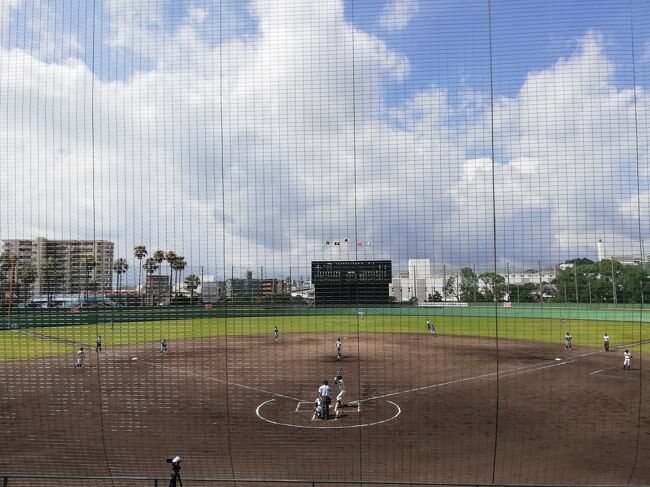 鹿児島旅行2日目です。<br />この日は高校野球の鹿児島県大会を市営の鴨池球場とほぼ隣にある県営鴨池球場(平和リース野球場)で観戦予定ですが思わぬトラブルに見舞われました。