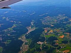 鹿児島空港へ　日本航空-JAL649便　羽田空港～105分　☆足湯-おやっとさぁ-バス停前に