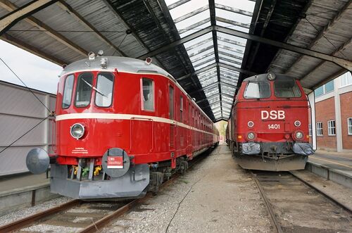 デンマーク鉄道博物館（その2 電車、ディーゼル機関車