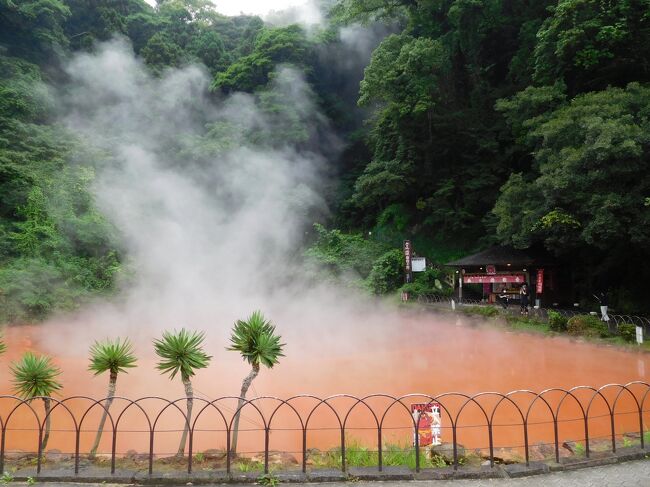 夏季休暇を使って、大雨の翌日、令和3年7月9日(金)から2泊3日で由布院と別府に行ってきました。<br />7月10日(土)はべっぷ地獄めぐりを堪能しました。ツアーに参加しなくても、亀の井バスの便数が多いので、鉄輪エリア(5つの地獄)と柴石エリア(2つの地獄)をのんびり、ゆったり、自分のペースで回れました。