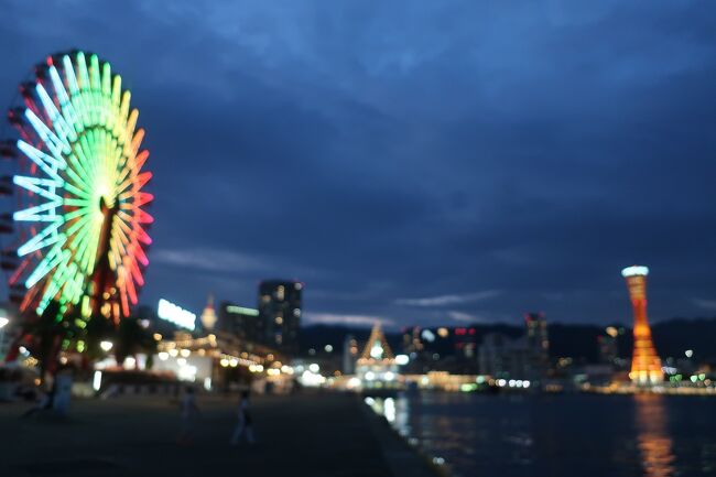 2021年7月28日（水）～8月2日（月）の5泊6日で神戸～倉敷を旅行してきました。<br />神戸の街並、生野銀山、姫路城、倉敷美観地区等々、有名な観光スポットが多いエリアですが、なぜか今まで訪れる機会に恵まれず、今回が初の訪問となります。<br />結果的には今回も大満足の旅行となりました。<br />旅行記その１は、神戸到着から三宮・元町エリアの散策、ベイエリアでの夜景観賞などです。<br />真夏の神戸の町を汗だくで歩きながらひたすら美しい近代建築を見学します。