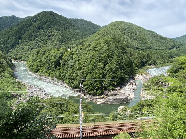 木曽福島を散策した後、バスに乗って今回のメインである寝覚の床に行ってきました。