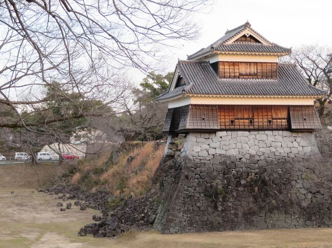 『47都道府県すべて塗りつぶそう!』の旅が始まりました。<br />2021年スタートと共に九州一周の旅へと出かけました。<br />福岡ー大分ー宮崎ー【鹿児島ー熊本】ー長崎ー佐賀ー福岡<br /><br /> 《2020年》<br />☆12/31相鉄フレッサイン浜松町大門 泊 <br /> 《2021年》<br />☆1/1羽田(09:20)-福岡(11:15)JL311 <br /> ベッセルホテル福岡貝塚 泊<br />☆1/2湯布院 旅館おかえり 泊<br />☆1/3スーパーホテルPremier宮崎一番街 天然温泉ひなたの湯 泊<br />★1/4KKRホテル熊本(国家公務員共済組合連合会熊本共済会館)泊<br />☆1/5i+Land nagasaki (旧名称:長崎温泉やすらぎ伊王島) 泊<br />☆1/6福岡(12:15)-羽田(14:00)JL312 <br />
