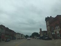 ミネソタ州 パインアイランド　－　ドライブ途中に通った歴史的町並みと郊外の水害