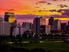 バンコク　何でもない日常生活　綺麗な朝陽と夕陽に癒された