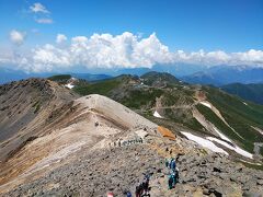 信州２０２１夏旅行記　【２】富士見岳分岐点～肩の小屋～剣ヶ峰