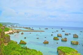 沖縄の城巡りと宮古島の島巡り：07宮古ブルーの印象を覆す東平安名崎岬