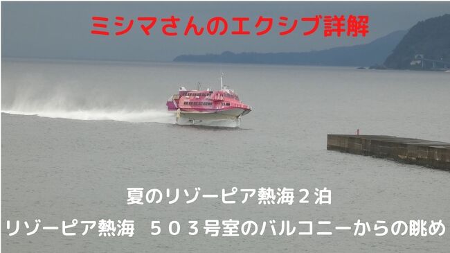 熱海港は小さな港ですが、伊豆大島と初島の玄関口として、高速船などが発着します。<br /><br />丁度大島から来たセブンアイランドが初島港に入港するところだったので、珍しい水中翼船の様子を写します。<br />