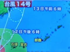 JALどこかにマイル　ルーレットの結果は那覇　台風１４号来てるけど！